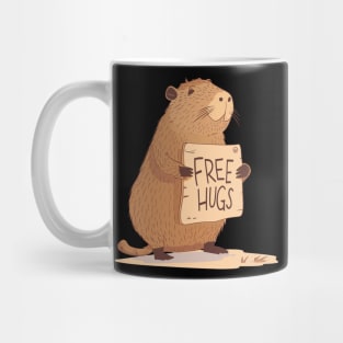 Free Hugs! Romantic Capibara Mug